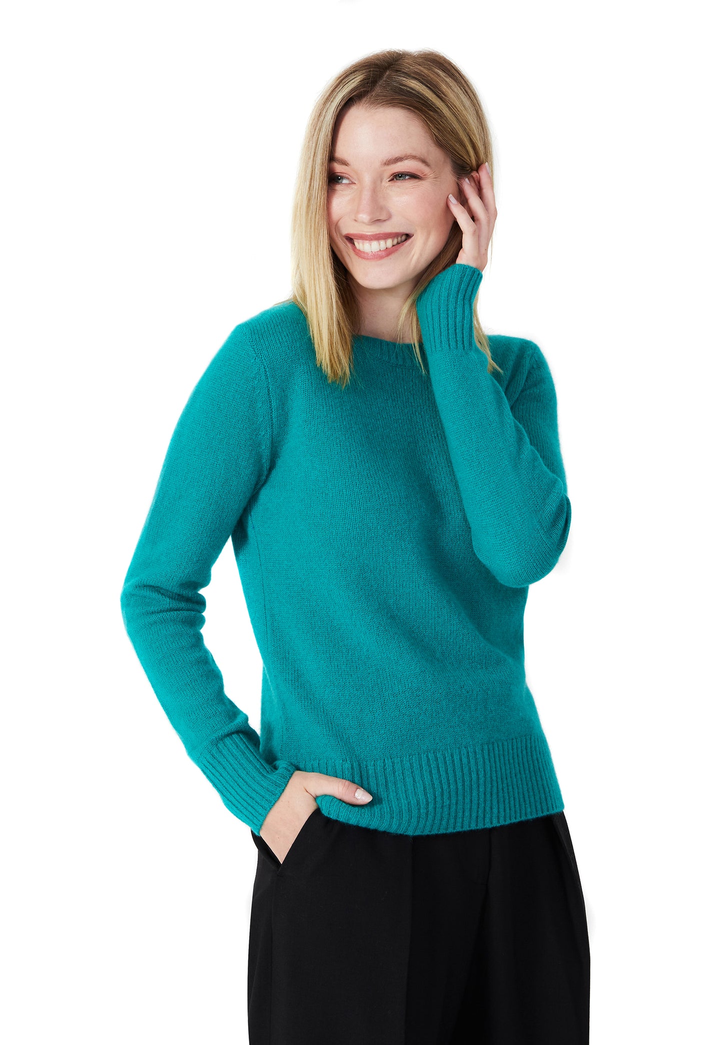 Style Republic 100% Pure Cashmere Crew Neck Women's Sweater