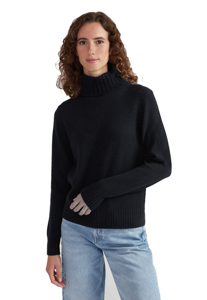 Style Republic 100% Pure Cashmere Classic Turtleneck Women's Sweater