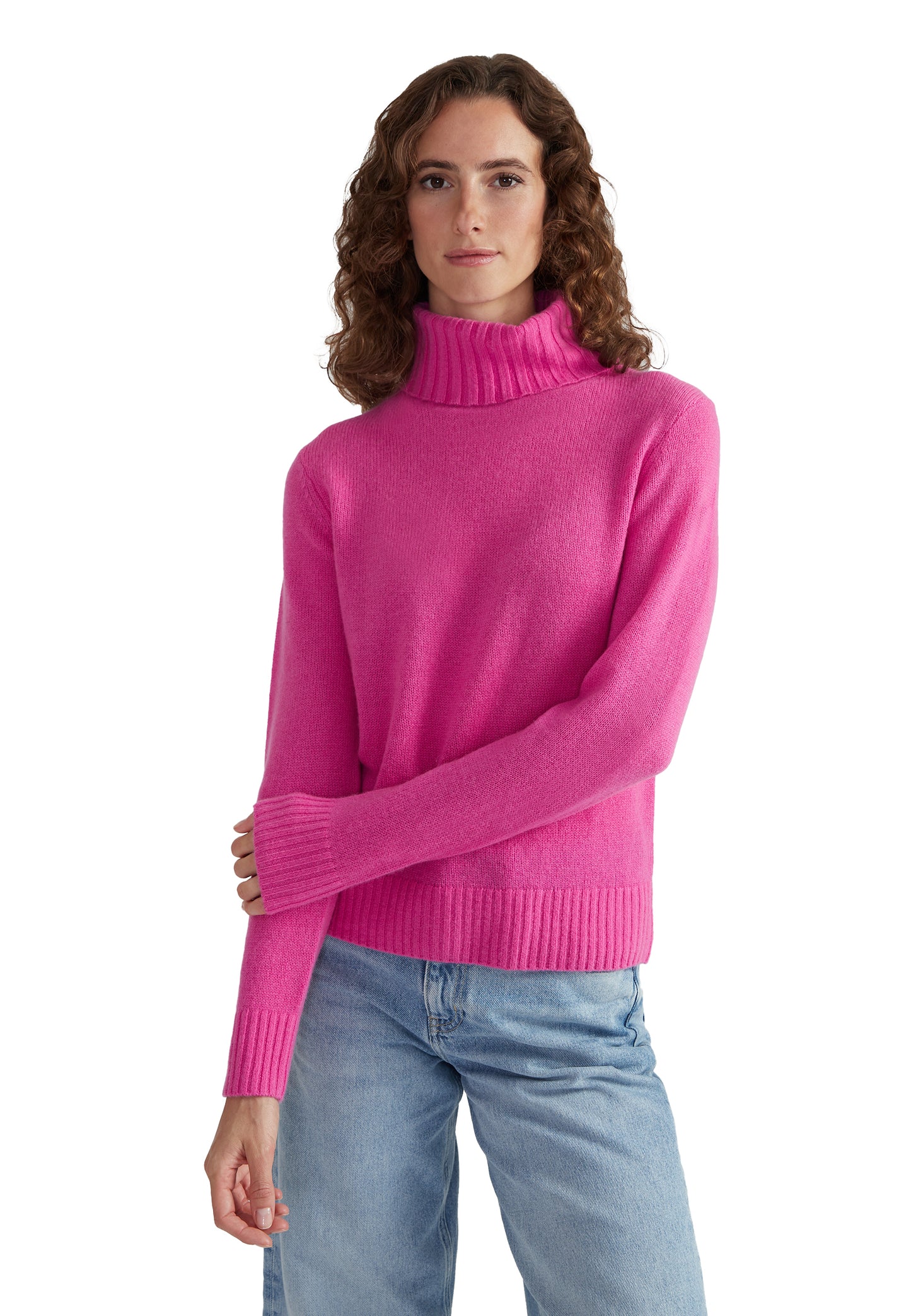 Style Republic 100% Pure Cashmere Classic Turtleneck Women's Sweater