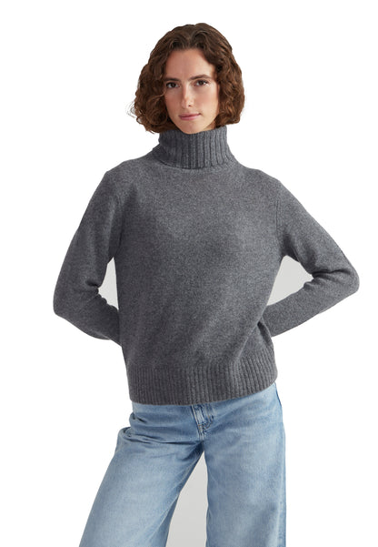 Style Republic 100% Pure Cashmere Classic Turtleneck Women's Sweater