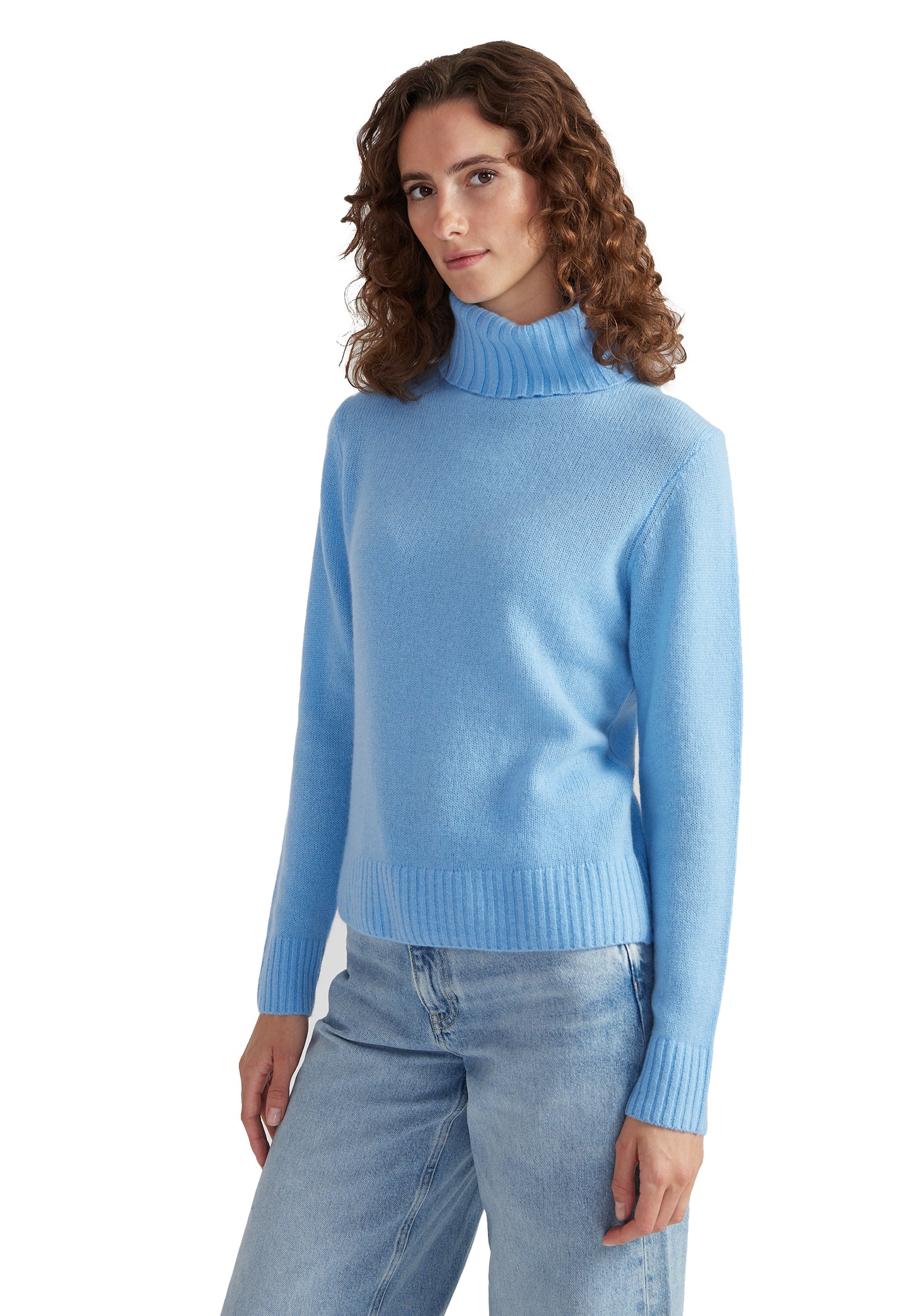 Style Republic 100% Pure Cashmere Classic Turtleneck Women's Sweater