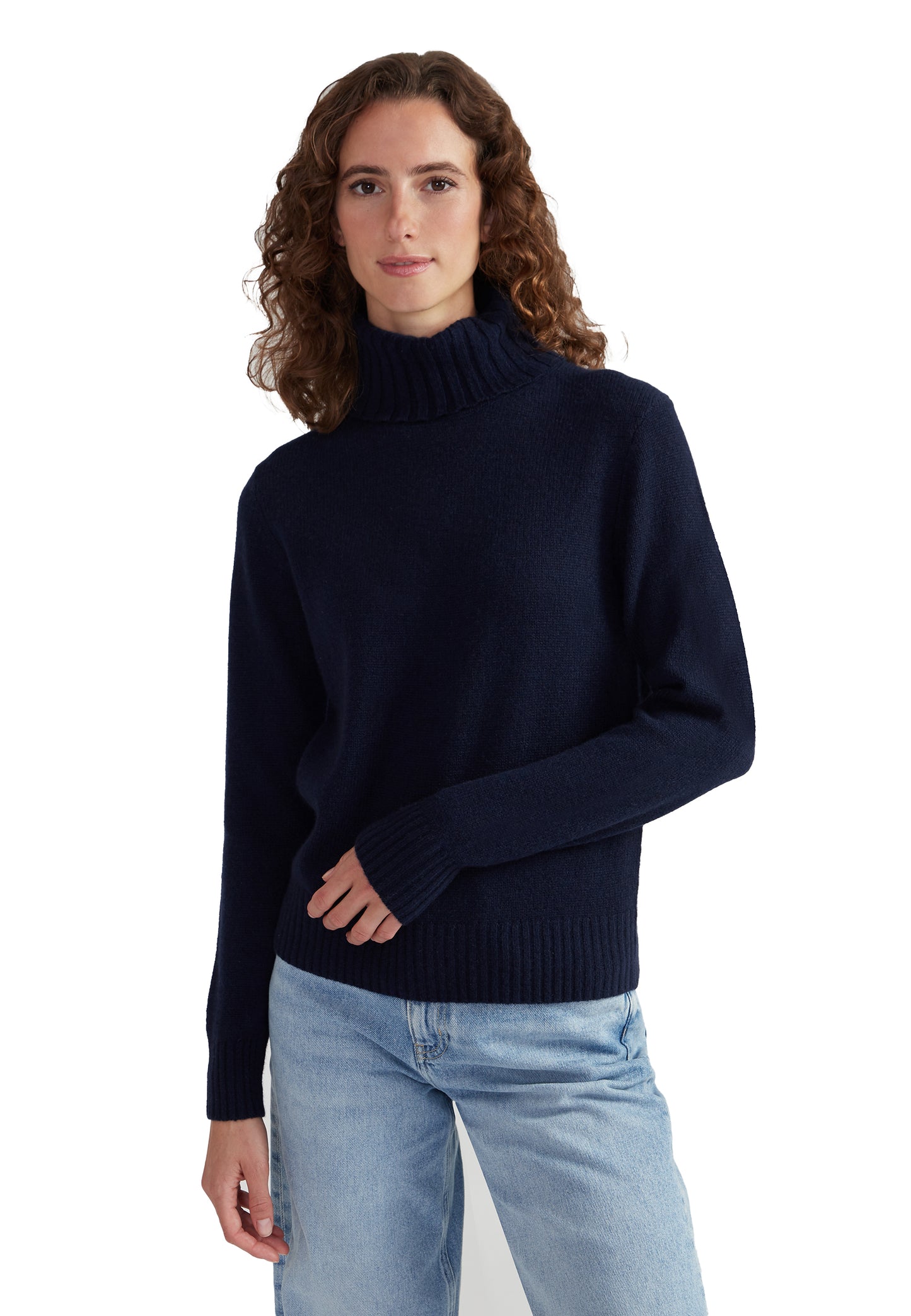 Style Republic 100% Pure Cashmere Classic Turtleneck Women's Sweater