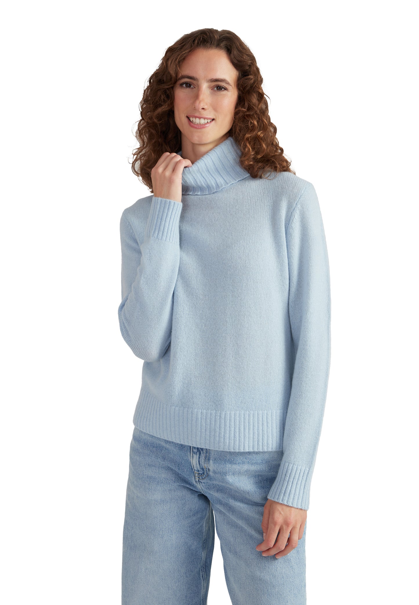 Style Republic 100% Pure Cashmere Classic Turtleneck Women's Sweater