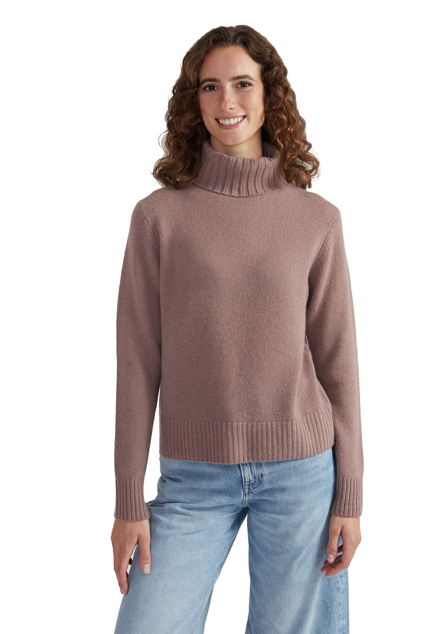 Style Republic 100% Pure Cashmere Classic Turtleneck Women's Sweater