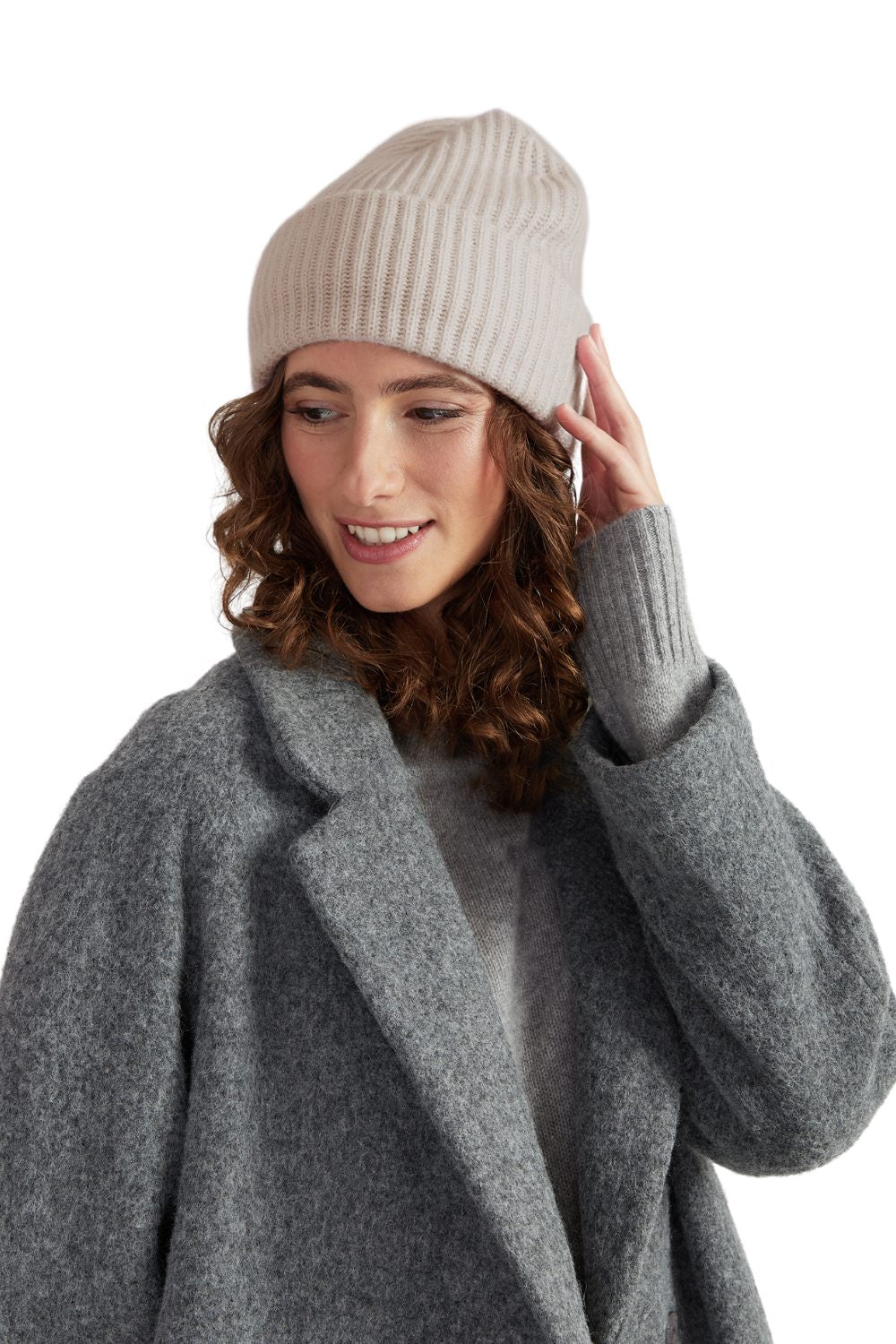 Style Republic 100% Pure Cashmere Chunky Knit Women's Beanie