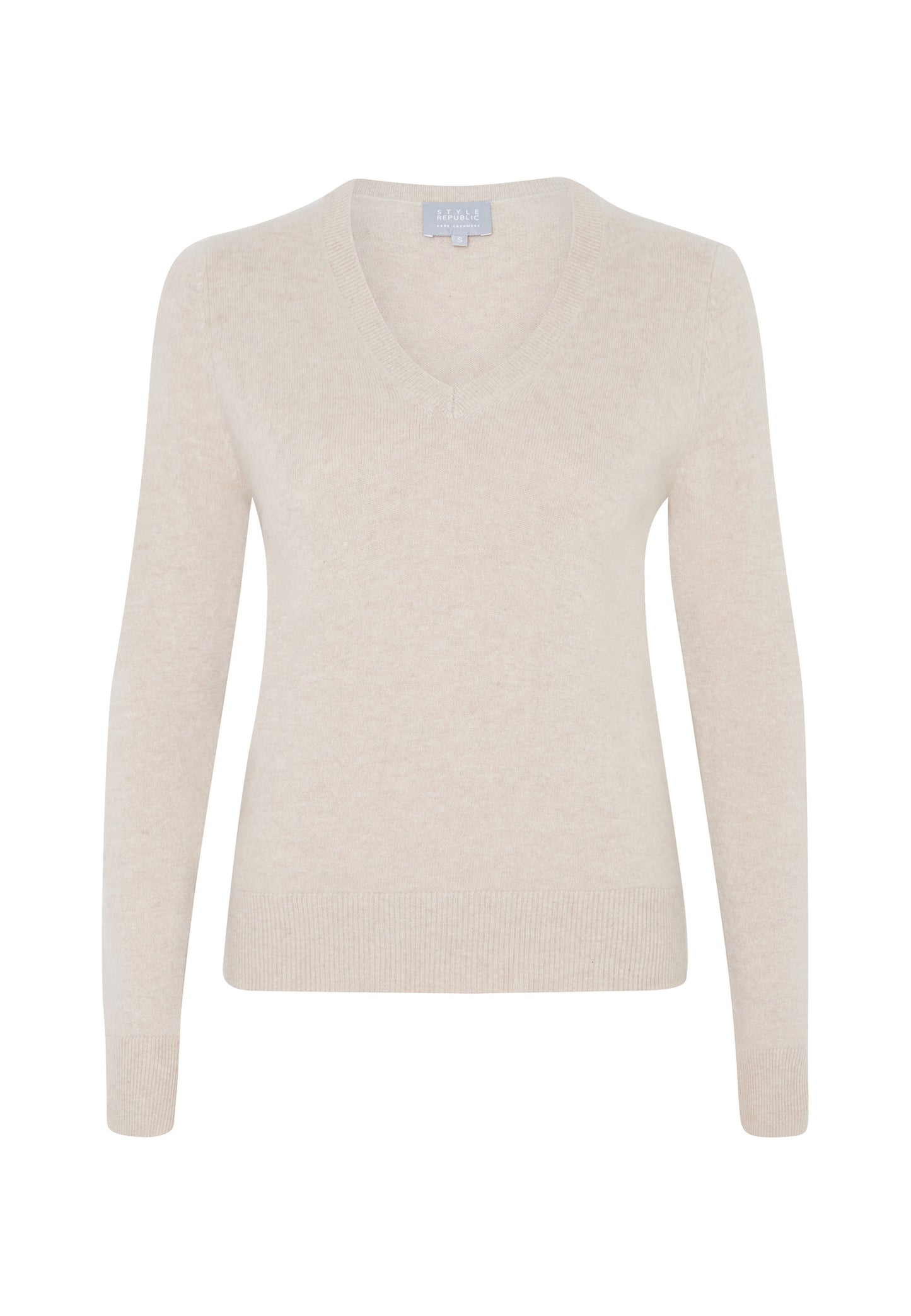 Style Republic 100% Pure Cashmere V-Neck Women's Sweater