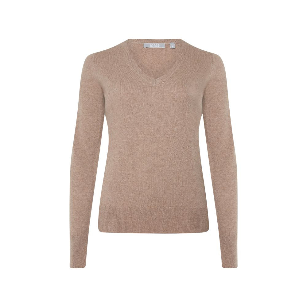 Style Republic 100% Pure Cashmere V-Neck Women's Sweater