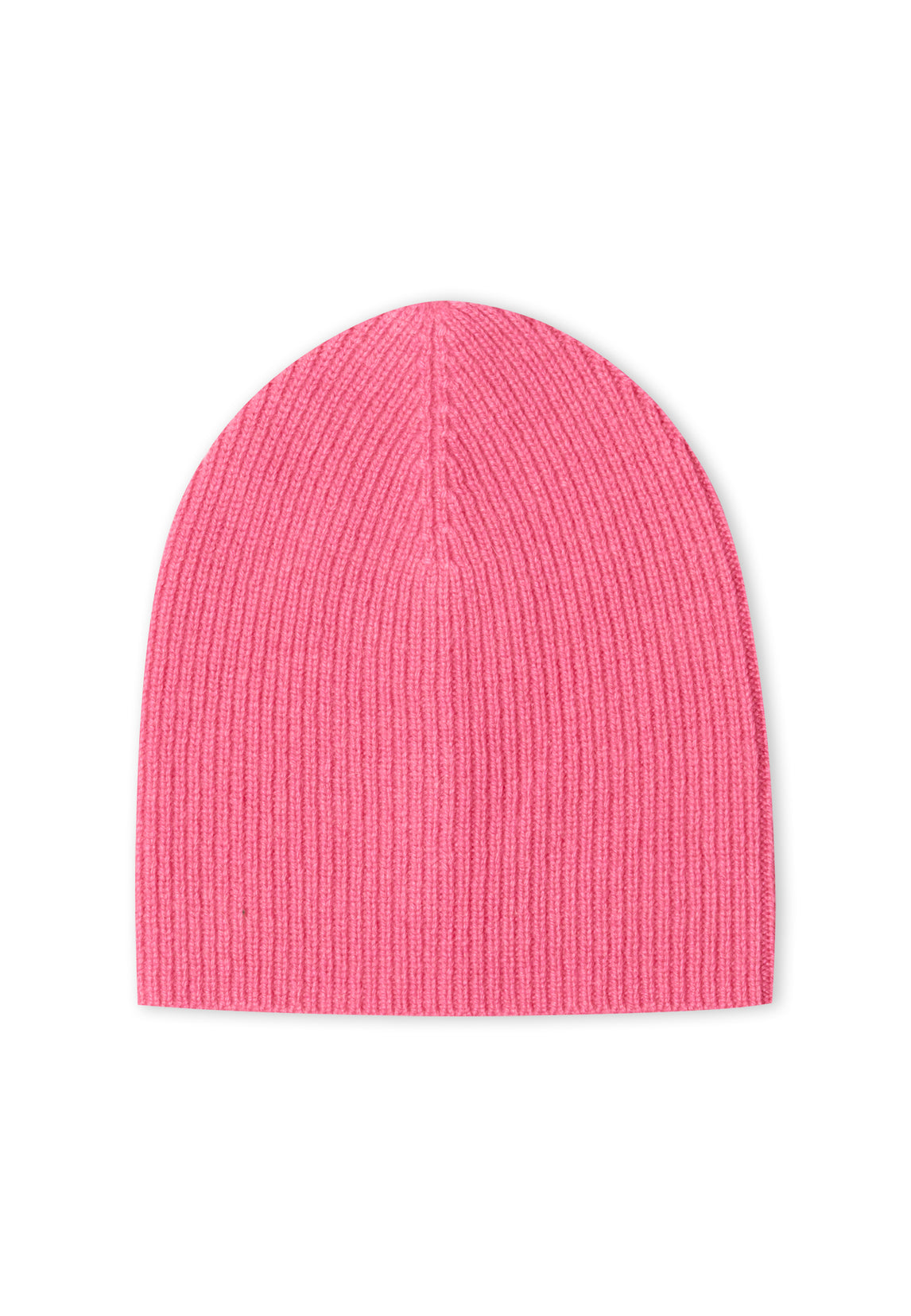 Style Republic Women’s 100% Pure Cashmere Fully Ribbed Beanie - Red